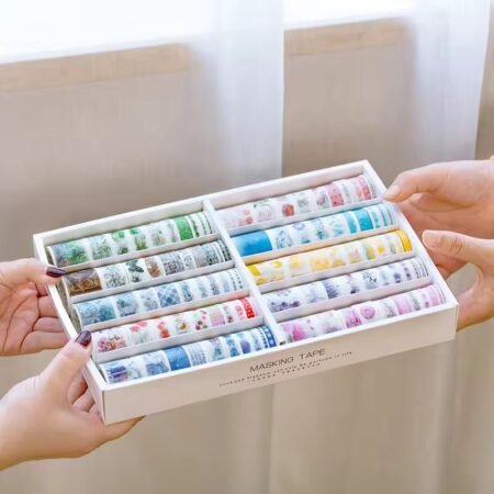 100 rolls/box 2M Tape Set Gift Box