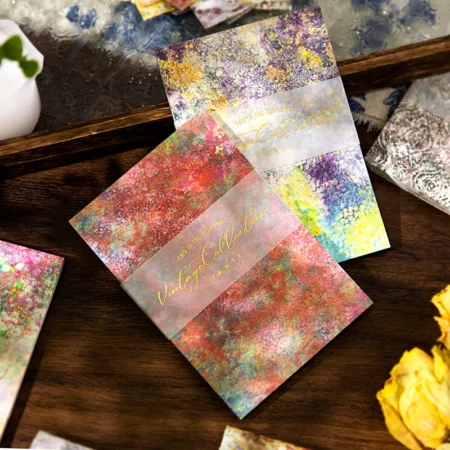 40pieces/pack Retro Material Paper Mottled Dream Series