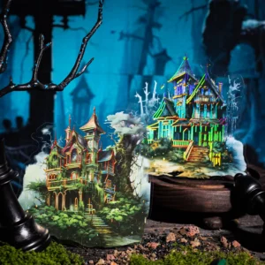 5pcs/pack Deserted castle PET Stickers