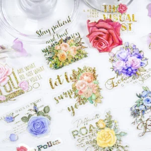 20 Pieces/Pack Paper Flower Dance  Pet Sticker