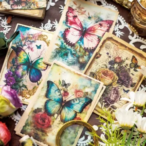 30 sheets/pack Material Paper Butterfly Effect Series