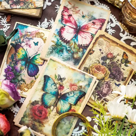 30 sheets/pack Material Paper Butterfly Effect Series