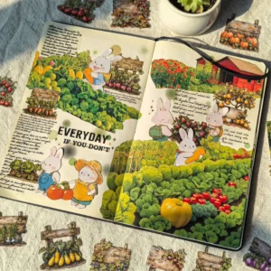 10Pcs Farm Diary Stickers