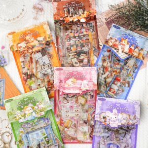 15 Sheets/pack Sticker Pack Leisurely Fun Series