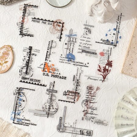 30 Sheets/pack Edge Story Waterproof Stickers