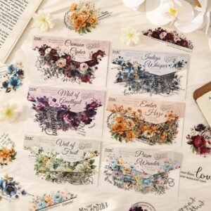 15 Sheets/pack Tiying Silk Charm Creative Stickers