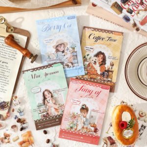 20 Sheets/Pack Colorful Cute Pets Self-Adhesive Sticker Book