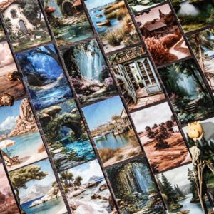 1Roll Large-Size Afternoon Countryside Series Scenic Tape