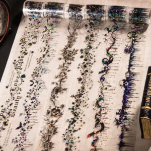 1M/Roll A Contract Series in the Dark Night Retro Gothic Theme PET Tape