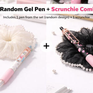 Cute Dual Combo – Pen set + Scrunchie