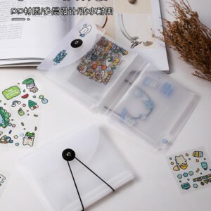 A6 Large Capacity Handbook Stickers Retractable Collection Book Organizer Multi-layer Folder Cards Tickets