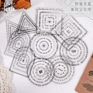 15 PET Sticker Packs Per Pack Rotating File Series 6 Choices of Basic Shape