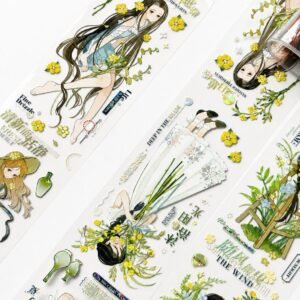 Whisper of Summer PET Tape – Dreamy Floral Girls | 5.5cm x 1M