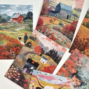12cards and any 2 Sticker Sheet Dairy Farm Set