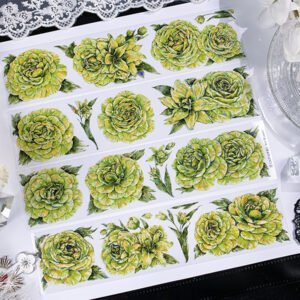 1M Loop Greenish Shimmered Sample PET Roll