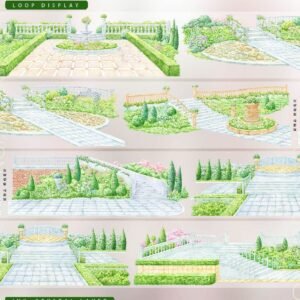 1M Sample Roll Secret Garden Walkways PET Tape