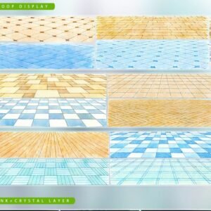 1M Sample PET Watercolor Flooring Master-Sheet Tape - 8cm * 100cm